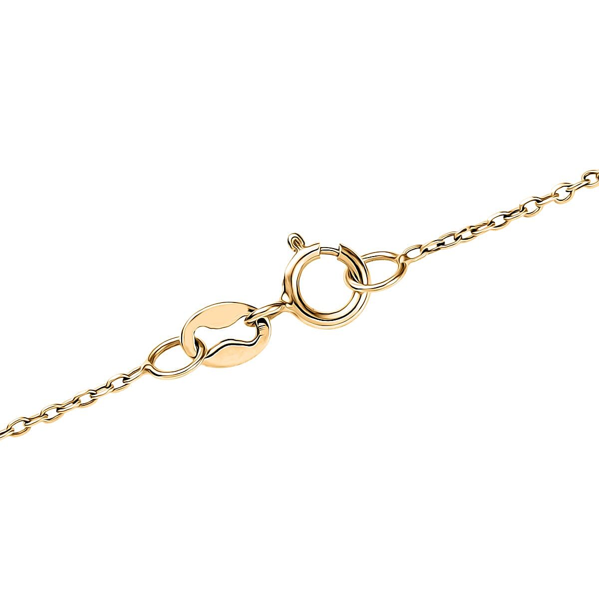 LUXURIANT London Blue Topaz & Lab Grown Diamond (SI-G-H) Pendant with Chain (Size 20) 9K Yellow Gold 1.23 Ct.