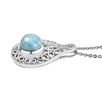 https://tjcuk.sirv.com/Products/43/9/4398433/Larimar-Pendant-with-Chain-Size-20-in-Rhodium-Overlay-Sterling-Silver-_4398433_3.jpg?w=342&h=342