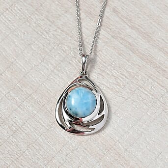 https://tjcuk.sirv.com/Products/43/9/4398487/Larimar-Pendant-with-Chain-Size-20-in-Rhodium-Overlay-Sterling-Silver-_4398487_2.jpg?w=342&h=342