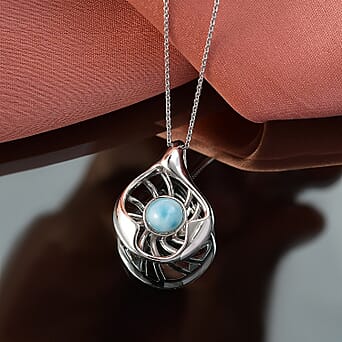 https://tjcuk.sirv.com/Products/43/9/4398488/Larimar-Pendant-with-Chain-Size-20-in-Rhodium-Overlay-Sterling-Silver-_4398488_2.jpg?w=342&h=342
