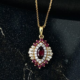 https://tjcuk.sirv.com/Products/43/9/4399306/Rhodolite-Garnet-Moissanite-Pendant-with-Chain-Size-20-in-18K-Vermeil-_4399306_2.jpg?w=342&h=342