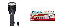 Bundle-of-Set-of-3-LED-3-Cob-Flashlight-and-Philips-Power-Alkaline-AA-