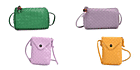 Set-of-4-Woven-Pattern-Leatherette-Crossbody-Bags-Green-Yellow-and-Pur