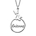 2 Piece Set -  Cable Chain CL-35 and Pendant in Vermeil RG Sterling Silver  Wt. 9.32 Gms