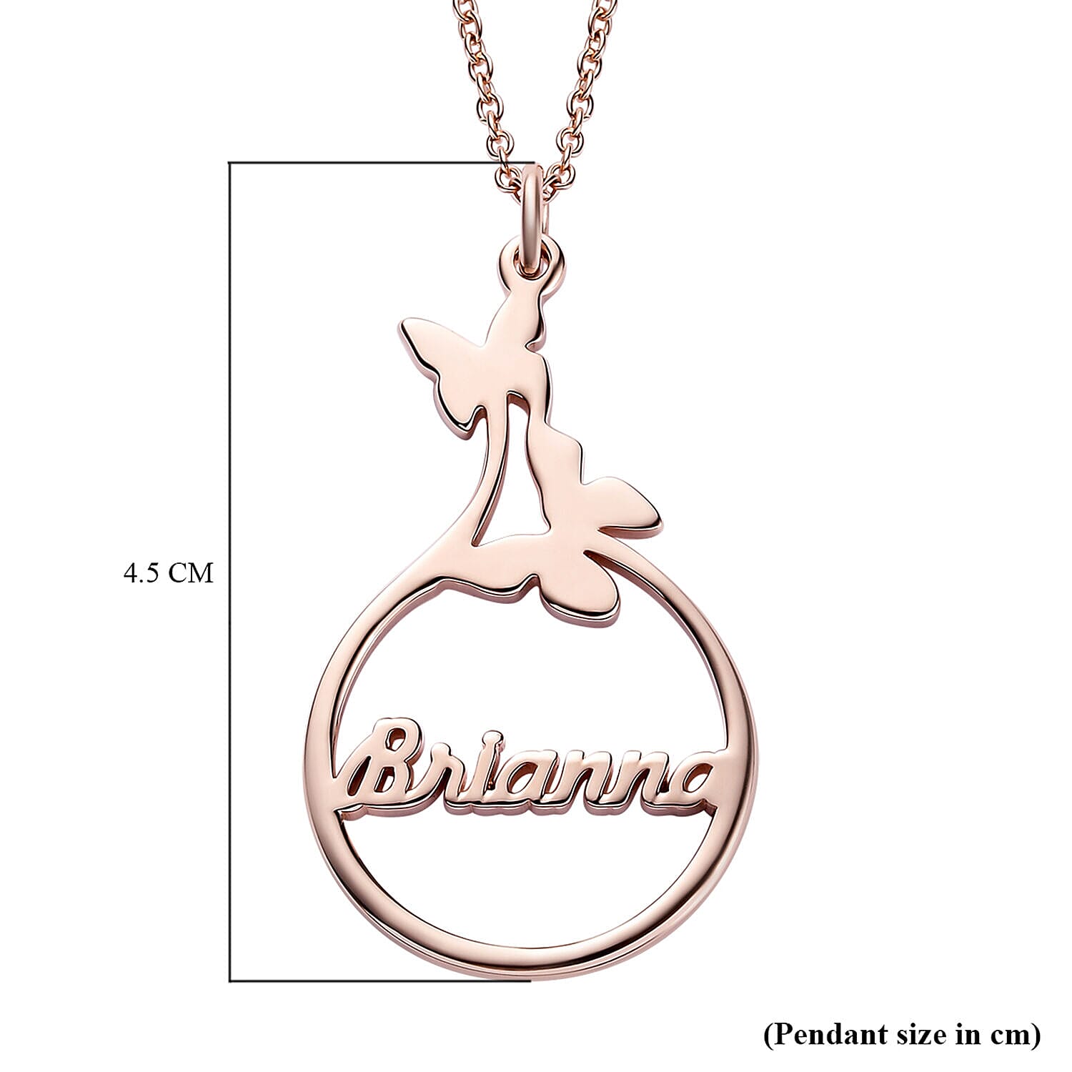 2 Piece Set -  Cable Chain CL-35 and Pendant in Vermeil RG Sterling Silver  Wt. 9.32 Gms