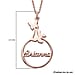 2 Piece Set -  Cable Chain CL-35 and Pendant in Vermeil RG Sterling Silver  Wt. 9.32 Gms