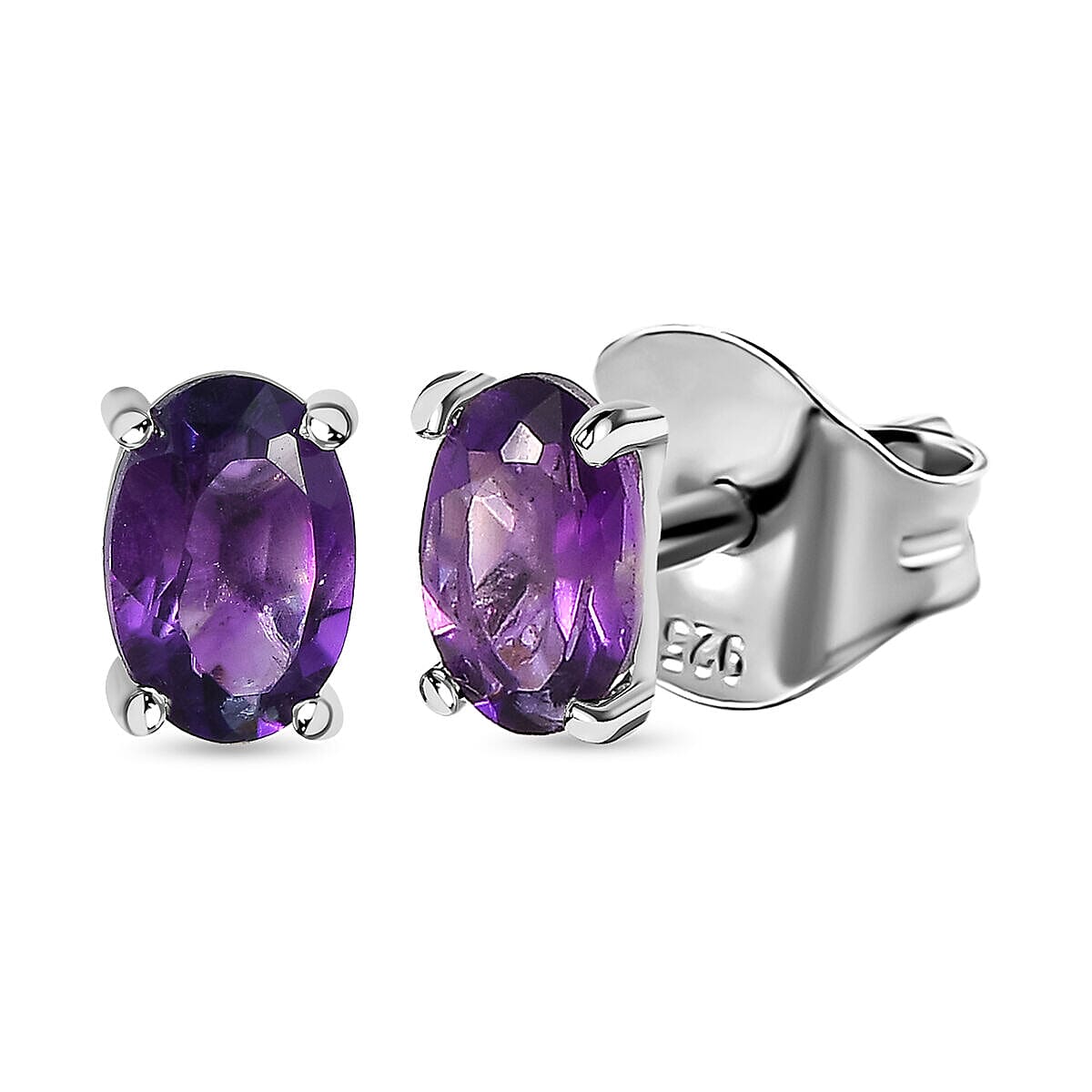 2 Piece Set - Multi Gemstone Cross Pendant with Chain (Size 20) and Stud Earrings in Sterling Silver 3.36 Ct