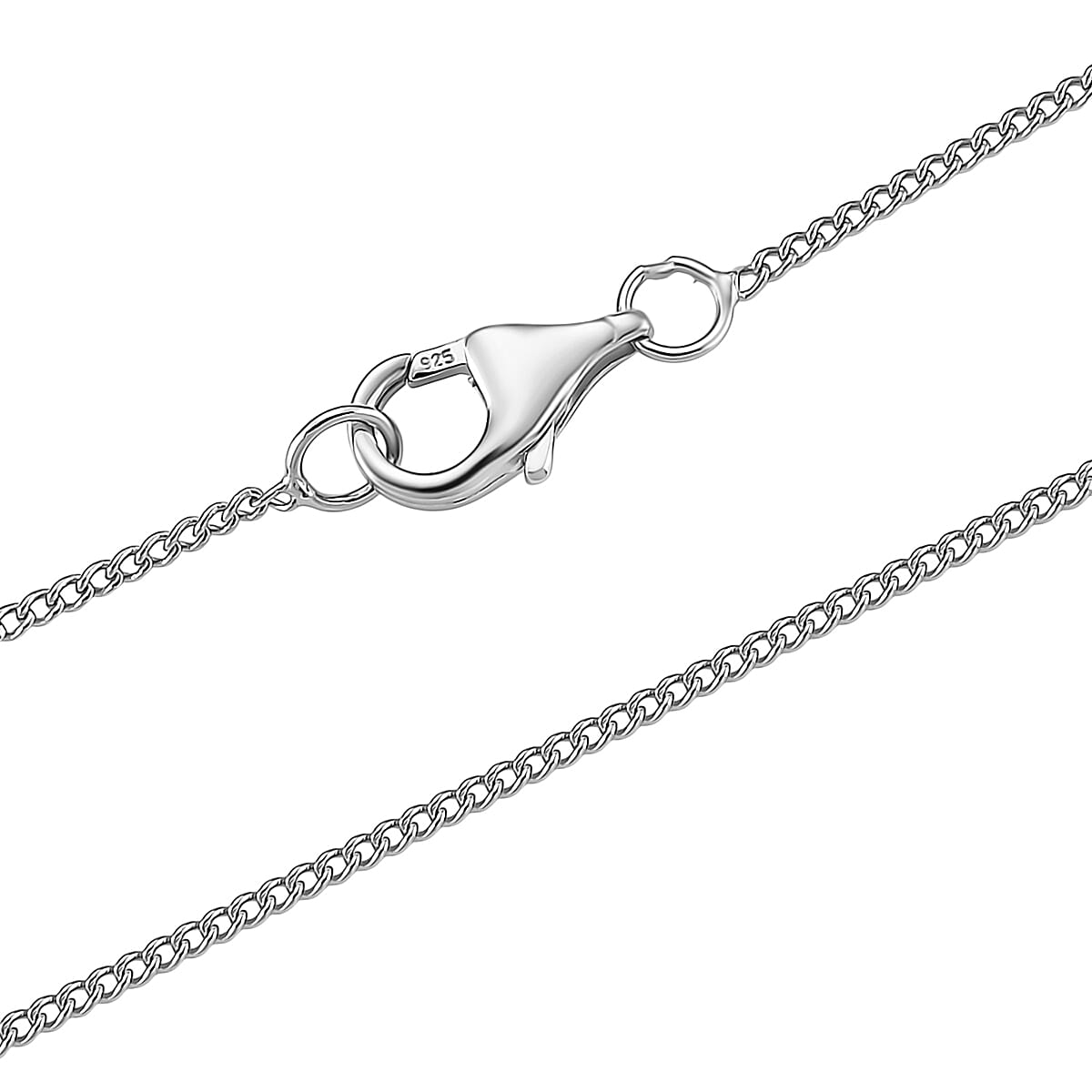 RADIANTA Moissanite - GRA Certified D-VVS1 Moissanite Pendant with Chain (Size 18) in Rhodium Overlay