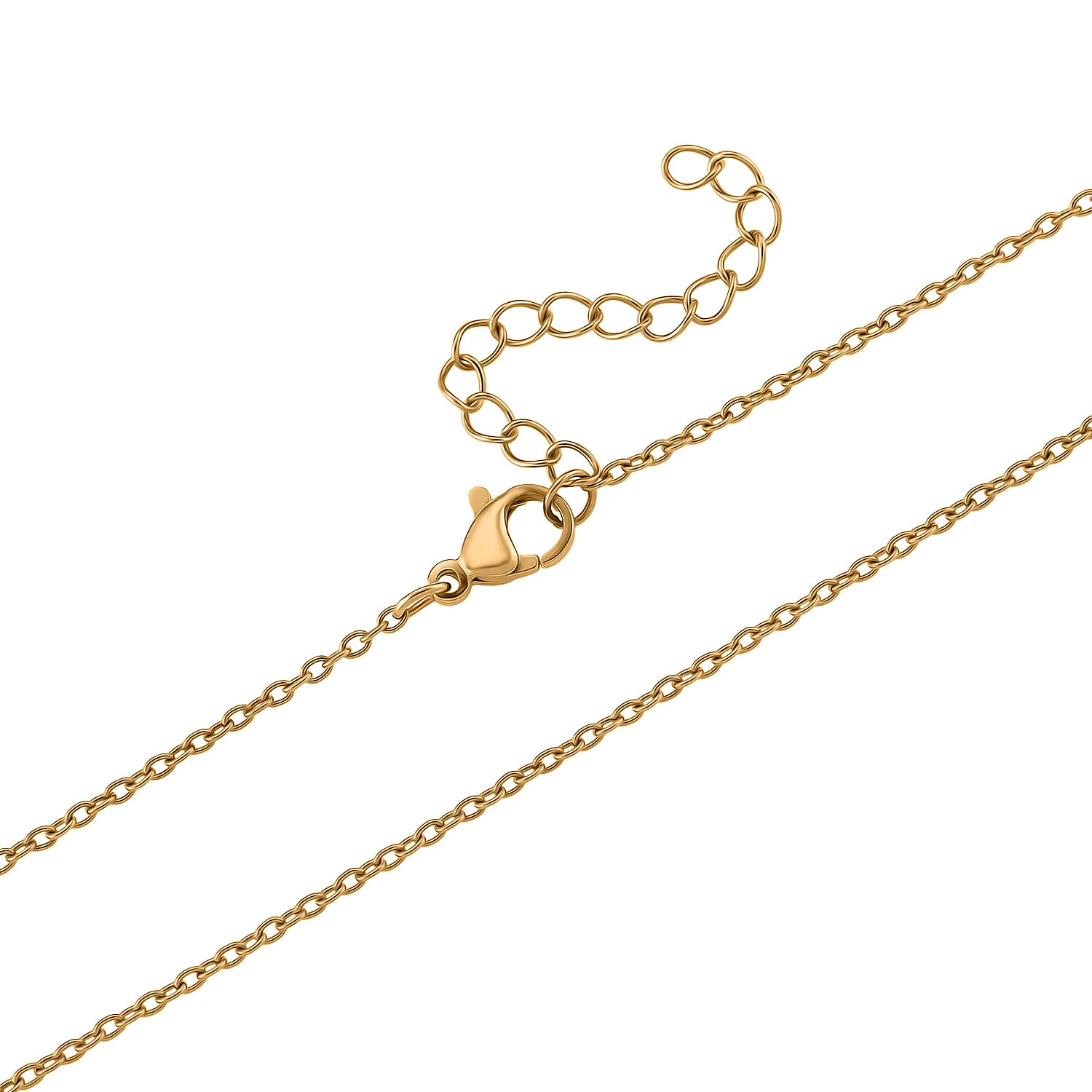 Close Out  Deal - African Amethyst Pendant with Chain (Size 19 - 2 Ext) in Yellow Gold Plated 20.00 Ct.