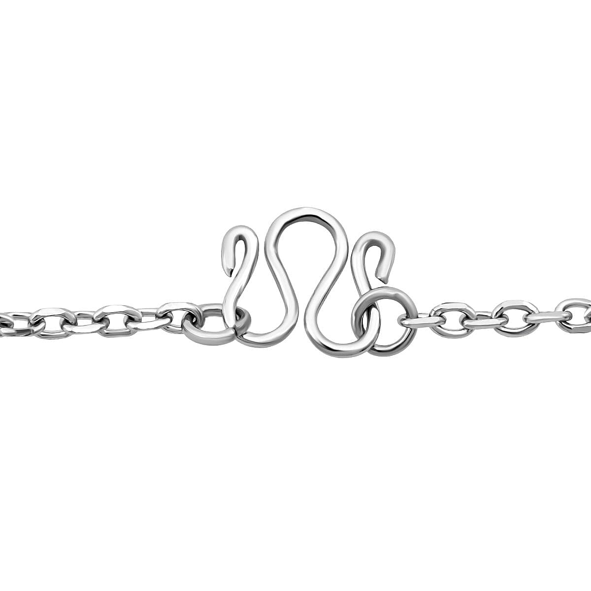 Black Jade Pendant with Chain (Size 20) in Rhodium Overlay Sterling Silver 7.80 Ct.