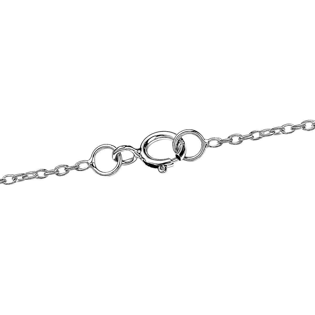 10K White Gold,  Lab Grown Alexandrite,  Lab Grown Diamond Pendant with Chain (Size 18) 5.15ct  Gold Wt. 5.02 Gms  4.190  Ct.