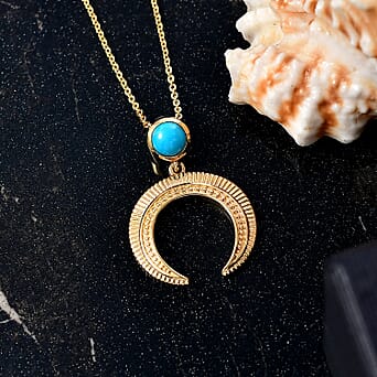 https://tjcuk.sirv.com/Products/44/0/4407765/Maria-Turquoise-Pendant-with-Chain-Size-20-in-Yellow-Gold-Plating-Ster_4407765_2.jpg?w=342&h=342