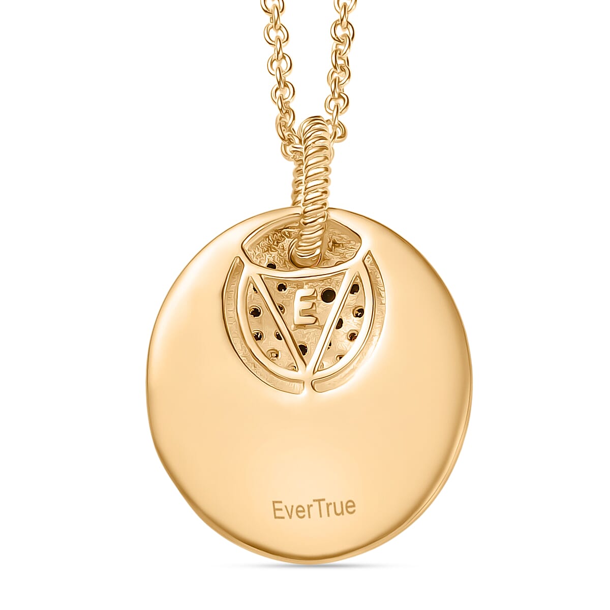 Black Spinel Pendant with Chain (Size 20) Stainless Steel  0.80ct  0.840  Ct.