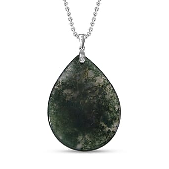 https://tjcuk.sirv.com/Products/44/0/4409370/Moss-Agate-Pendant-with-Chain-Size-20-with-Lobster-Clasp-in-Rhodium-Ov_4409370_3.jpg?w=342&h=342