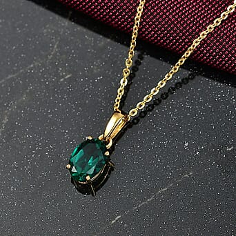 https://tjcuk.sirv.com/Products/44/0/4409909/Lab-Grown-Emerald-Pendant-with-Torn-Chain-19DC-Size-20-in-18K-Vermeil-_4409909_2.jpg?w=342&h=342