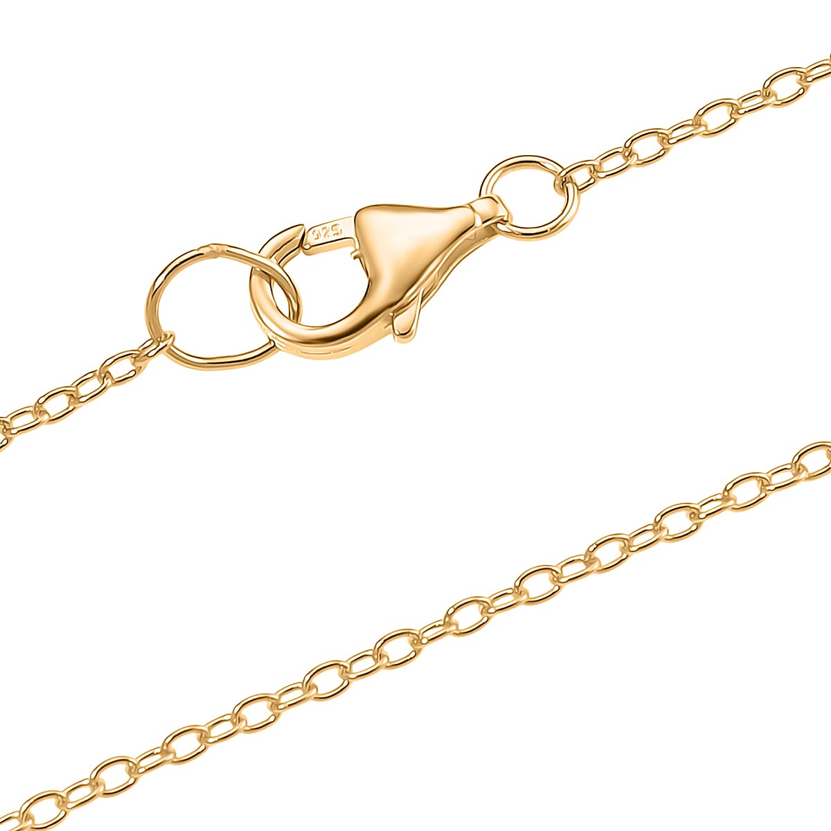 D'Joy White Fresh Water Pearl Pendant with Chain (Size 20) in Yellow Gold Plated Sterling Silver 40.65 Ct.