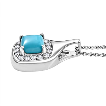 https://tjcuk.sirv.com/Products/44/1/4410428/Maria-Turquoise-White-Zircon-Pendant-with-Chain-Size-20-in-Rhodium-Ove_4410428_3.jpg?w=342&h=342