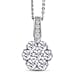 Moissanite Pendant with Chain (Size 20) in Yellow Gold Plated Sterling Silver 1.22 Ct.