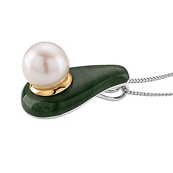 https://tjcuk.sirv.com/Products/44/1/4412139/White-Shell-Pearl-Green-Jade-Pendant-with-Chain-Size-18-in-Two-Tone-Pl_4412139_2.jpg?w=342&h=342