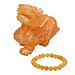 The Carved Treasure Collection - Honey Serpentine Carved Elephant Ornament 3205.00 Ct.