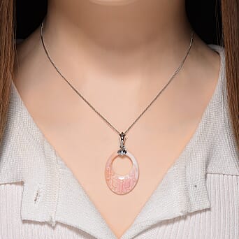 https://tjcuk.sirv.com/Products/44/1/4415656/Pink-Conch-Shell-Pendant-with-Chain-Size-18-in-Rhodium-Overlay-Sterlin_4415656_1.jpg?w=342&h=342