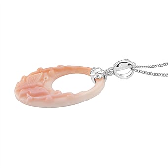 https://tjcuk.sirv.com/Products/44/1/4415656/Pink-Conch-Shell-Pendant-with-Chain-Size-18-in-Rhodium-Overlay-Sterlin_4415656_2.jpg?w=342&h=342