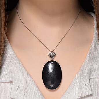 https://tjcuk.sirv.com/Products/44/1/4416935/Shungite-Moissanite-Pendant-with-Chain-Size-18-with-Lobster-Clasp-in-R_4416935_1.jpg?w=342&h=342