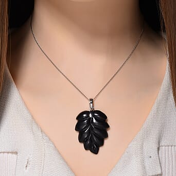 https://tjcuk.sirv.com/Products/44/1/4417092/Shungite-Leaf-Pendant-with-Chain-Size-18-with-Lobster-Clasp-in-Rhodium_4417092_2.jpg?w=342&h=342