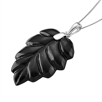 https://tjcuk.sirv.com/Products/44/1/4417092/Shungite-Leaf-Pendant-with-Chain-Size-18-with-Lobster-Clasp-in-Rhodium_4417092_3.jpg?w=342&h=342