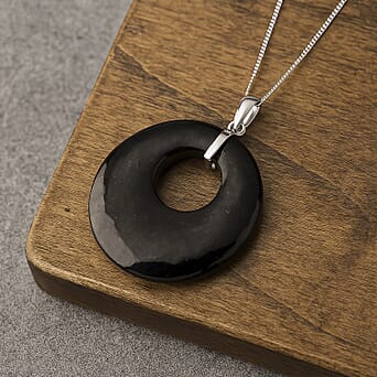 https://tjcuk.sirv.com/Products/44/1/4417114/Shungite-Pendant-with-Chain-Size-18-in-Rhodium-Overlay-Sterling-Silver_4417114_1.jpg?w=342&h=342