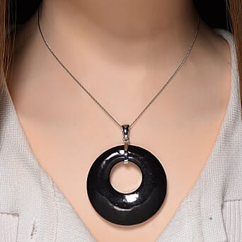 https://tjcuk.sirv.com/Products/44/1/4417114/Shungite-Pendant-with-Chain-Size-18-in-Rhodium-Overlay-Sterling-Silver_4417114_2.jpg?w=342&h=342