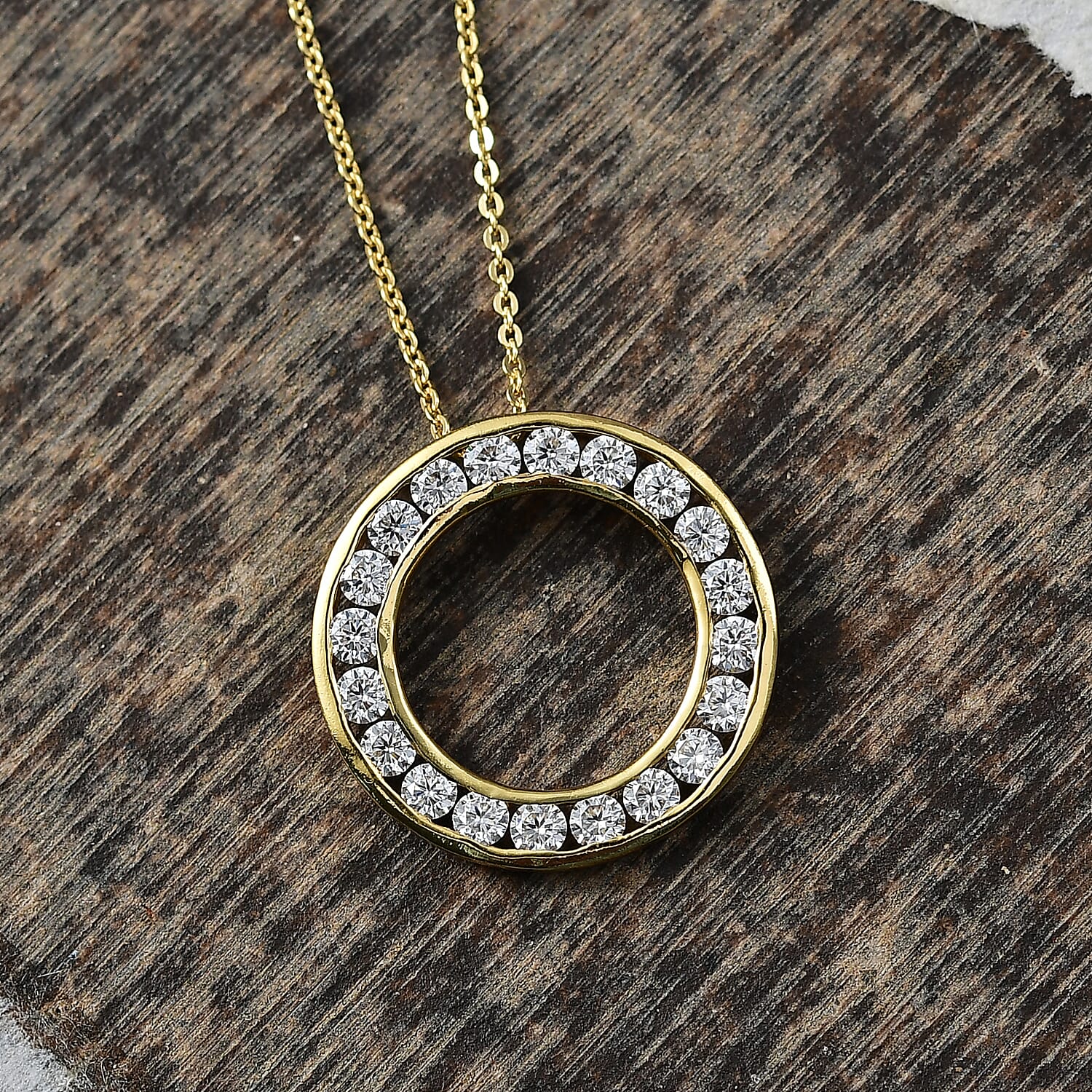 Moissanite Pendant with Chain (Size 20
