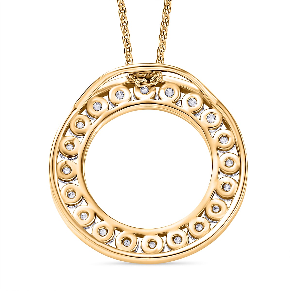 Moissanite Pendant with Chain (Size 20