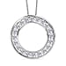 Moissanite Pendant with Chain (Size 20) in Platinum Overlay Sterling Silver 1.20 Ct.