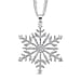 Austrian White Crystal Pendant with Chain (Size 28)