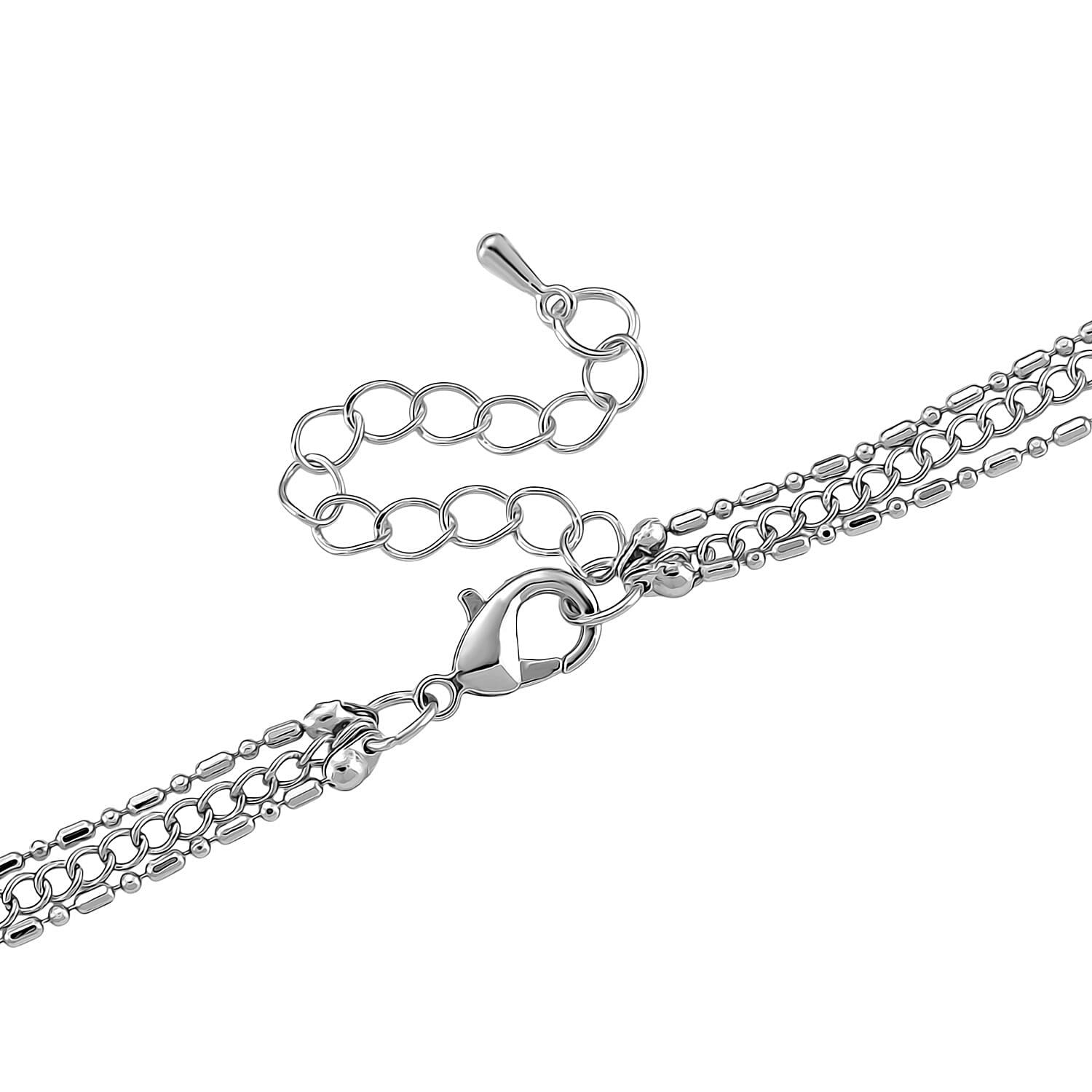 Austrian White Crystal Pendant with Chain (Size 28)