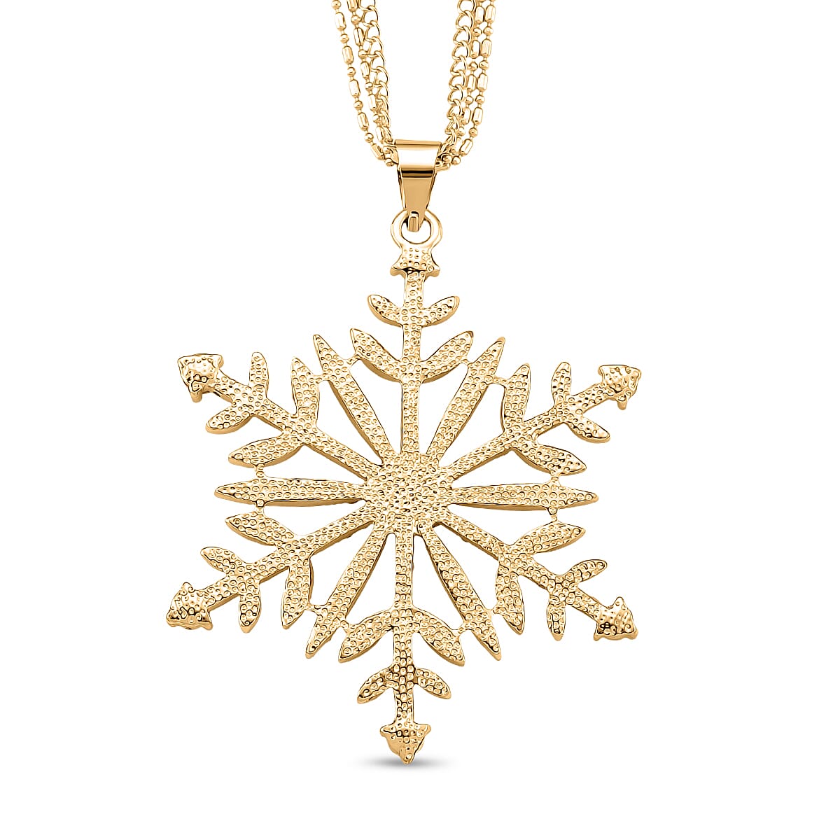 Austrian White Crystal Pendant with Chain (Size 28)