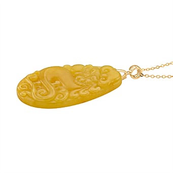 https://tjcuk.sirv.com/Products/44/1/4418596/Honey-Jade-Pendant-with-Chain-Size-20-in-Yellow-Gold-Plated-Sterling-S_4418596_3.jpg?w=342&h=342