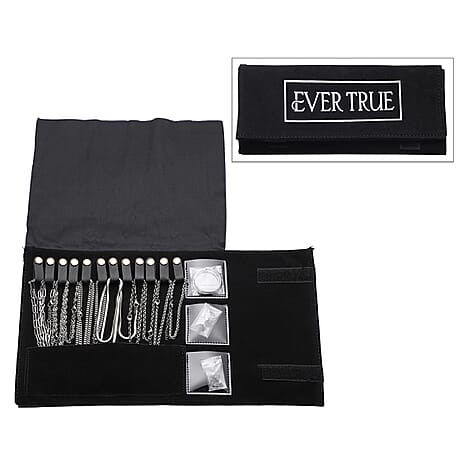 EverTrue Birthday Deal! Set of 16 - 6 Necklaces (Size - 30-24-20), 6 Bracelets (Size - 7 with Extender), 2 Push Back Earrings with Clasp, Storage Box & Magnetic Chain Extender