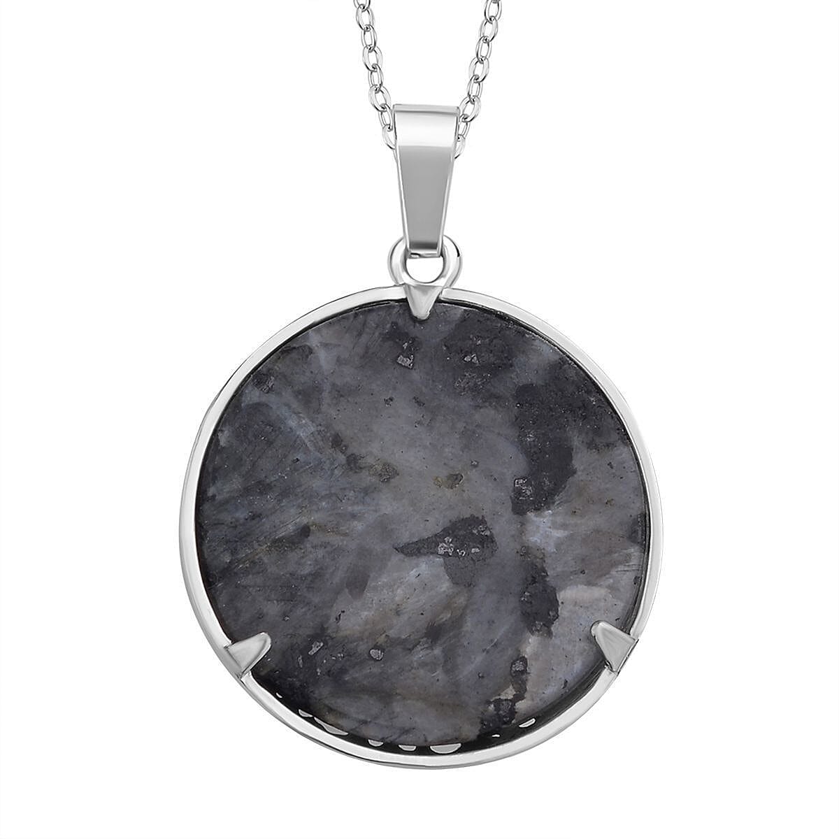 Natures Treasures - Natural Labradorite Tree Of Life Pendant with Chain (Size 20)