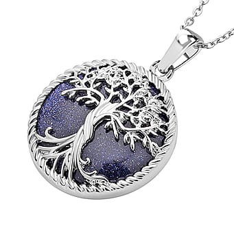 https://tjcuk.sirv.com/Products/44/1/4419299/Blue-Sandstone-Pendant-with-Chain-Size-20-in-Silver-Tone-2-00-Ct_4419299_3.jpg?w=342&h=342