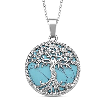 https://tjcuk.sirv.com/Products/44/1/4419315/Blue-Howlite-Pendant-with-Chain-Size-20-in-Silver-Tone-2-00-Ct_4419315.jpg?w=342&h=342