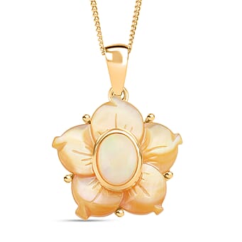 https://tjcuk.sirv.com/Products/44/2/4420625/Ethiopian-Opal-Yellow-Mother-Of-Pearl-Pendant-with-Chain-Size-18-Sterl_4420625.jpg?w=342&h=342