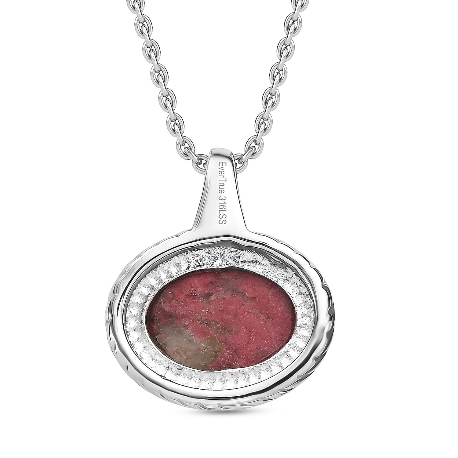 EverTrue Natural Thulite Pendant with Chain (Size 20) 8.36 Ct.