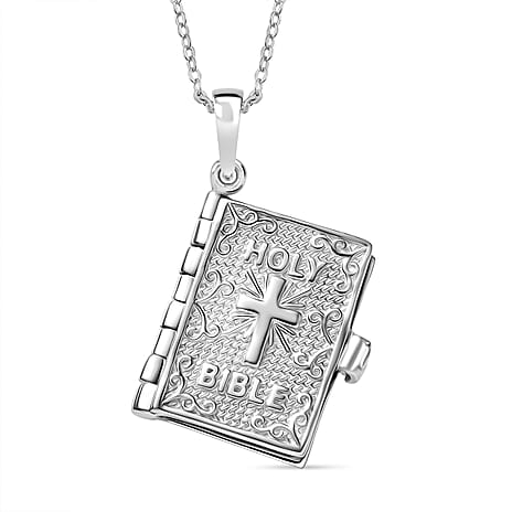 D'Joy Pendant with Chain (Size 20) in Yellow Gold Plated & Rhodium Overlay Sterling Silver Wt. 6.17 Gms.