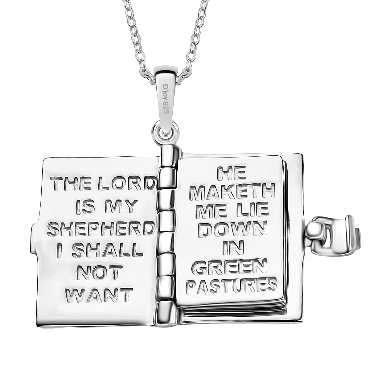 D'Joy Pendant with Chain (Size 20) in Yellow Gold Plated & Rhodium Overlay Sterling Silver Wt. 6.17 Gms.