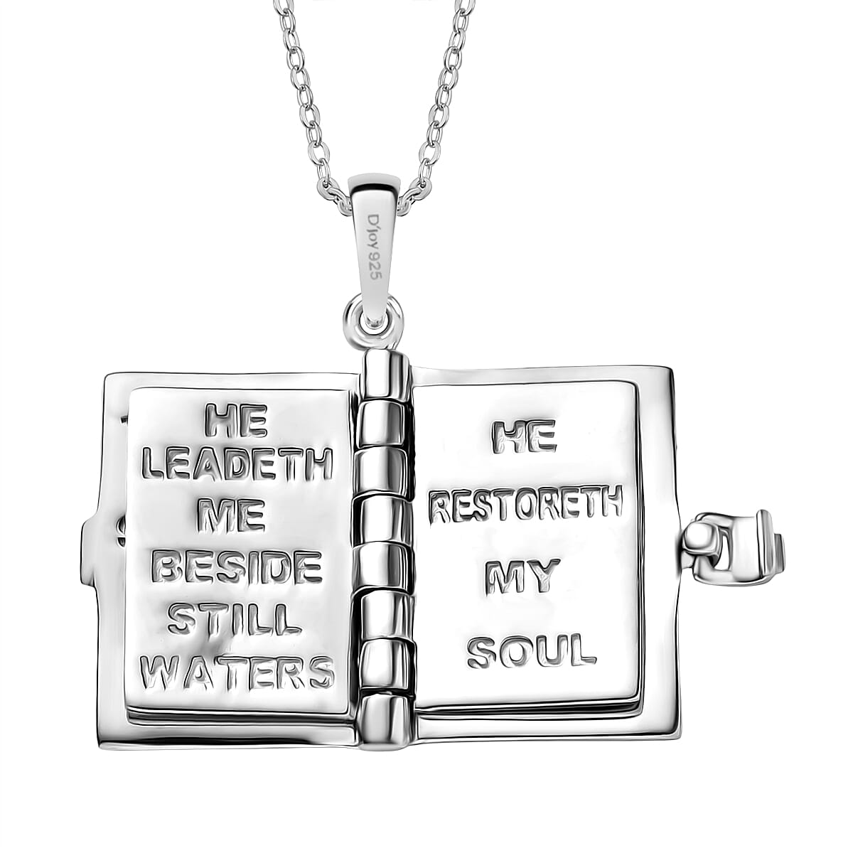 D'Joy Pendant with Chain (Size 20) in Yellow Gold Plated & Rhodium Overlay Sterling Silver Wt. 6.17 Gms.