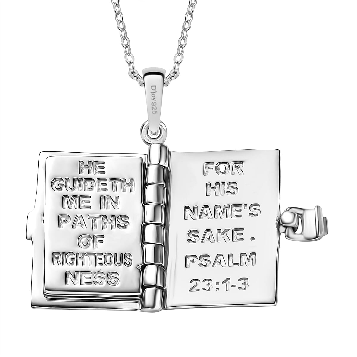 D'Joy Pendant with Chain (Size 20) in Yellow Gold Plated & Rhodium Overlay Sterling Silver Wt. 6.17 Gms.