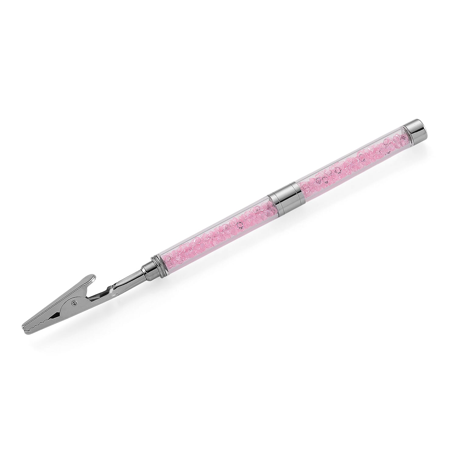 Set of 2 - Austrian Pink Crystal Bracelet Buddies in Yellow Gold & Silver Plated