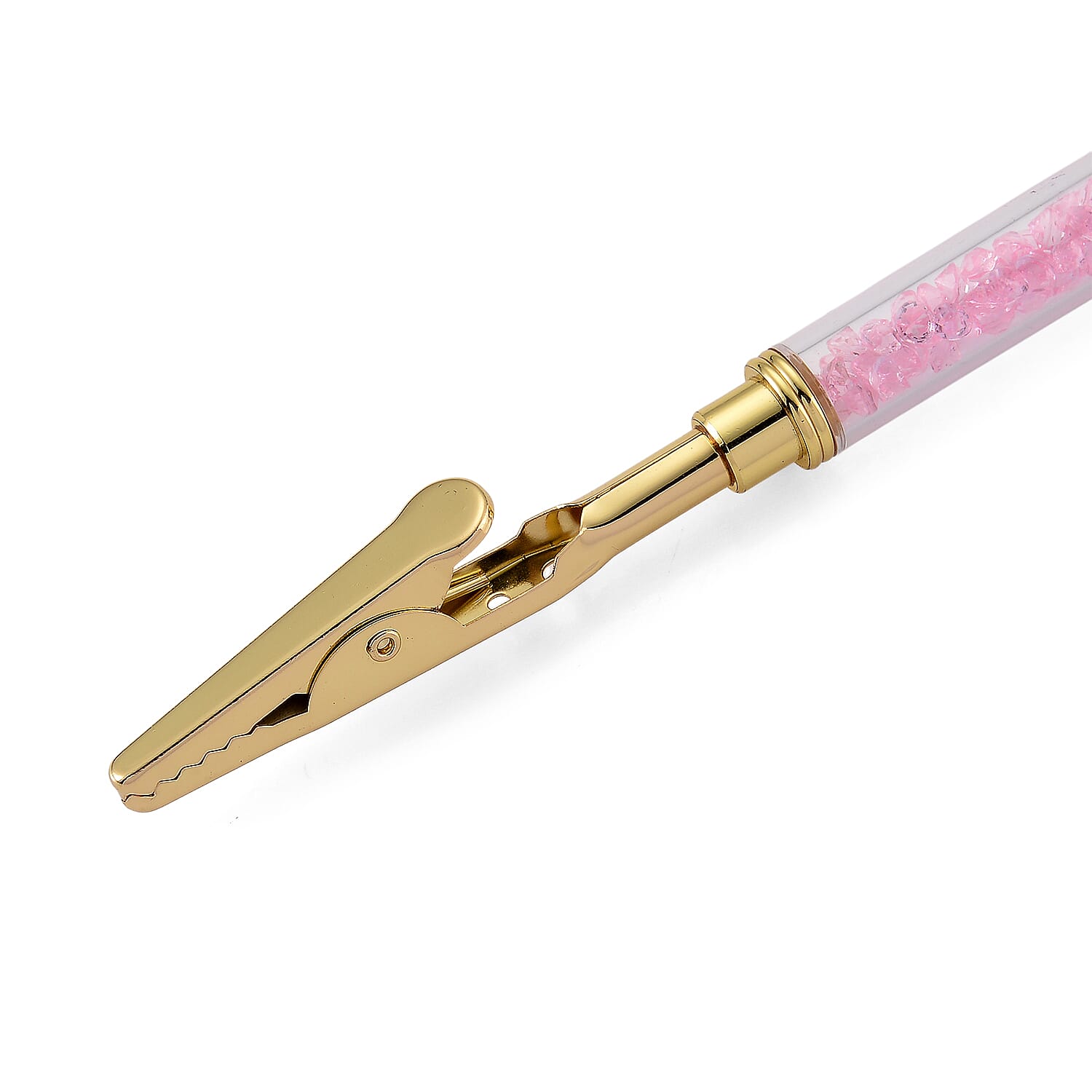 Set of 2 - Austrian Pink Crystal Bracelet Buddies in Yellow Gold & Silver Plated